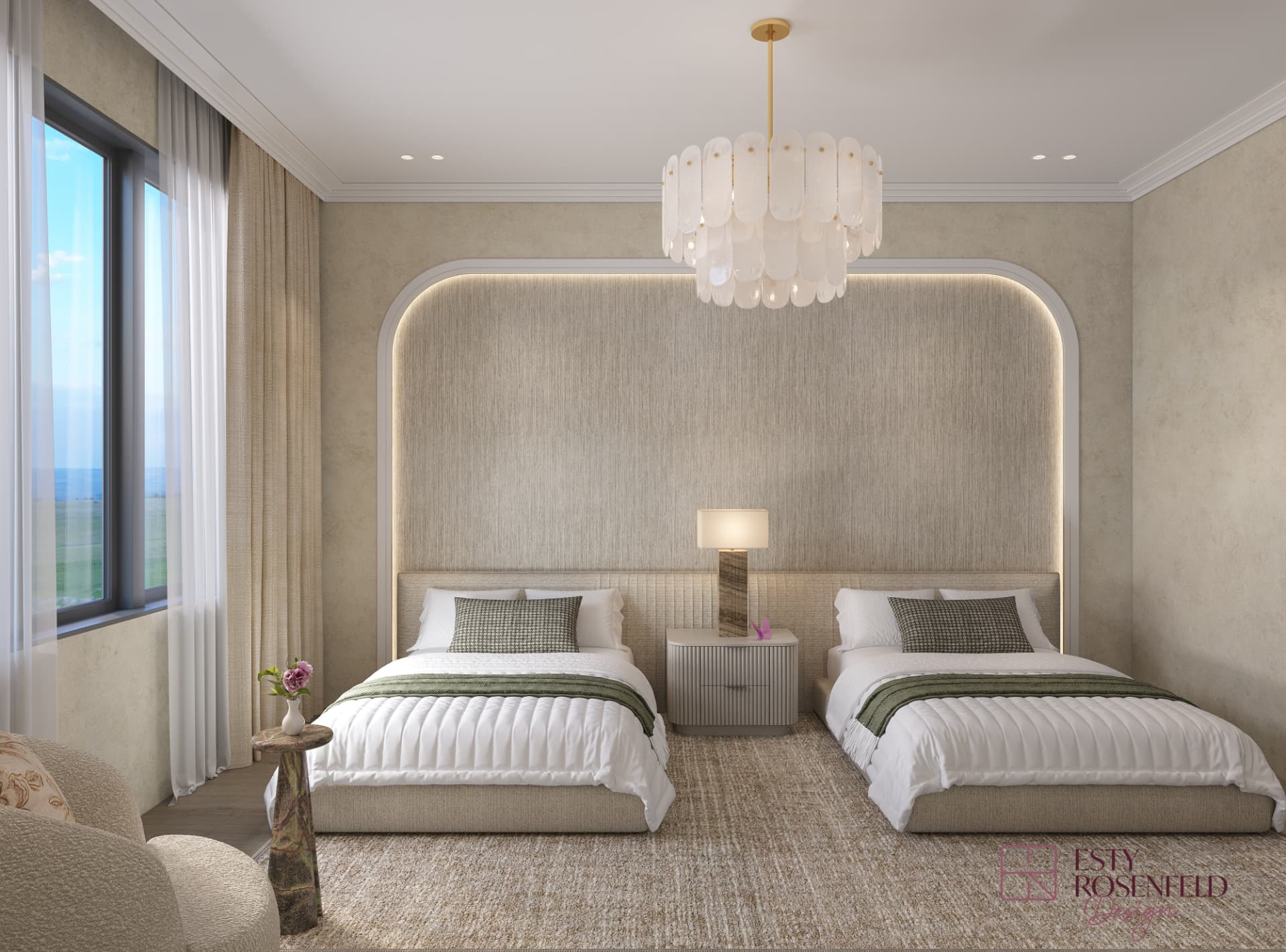 Soft Neutral Bedrooms — rendering 4