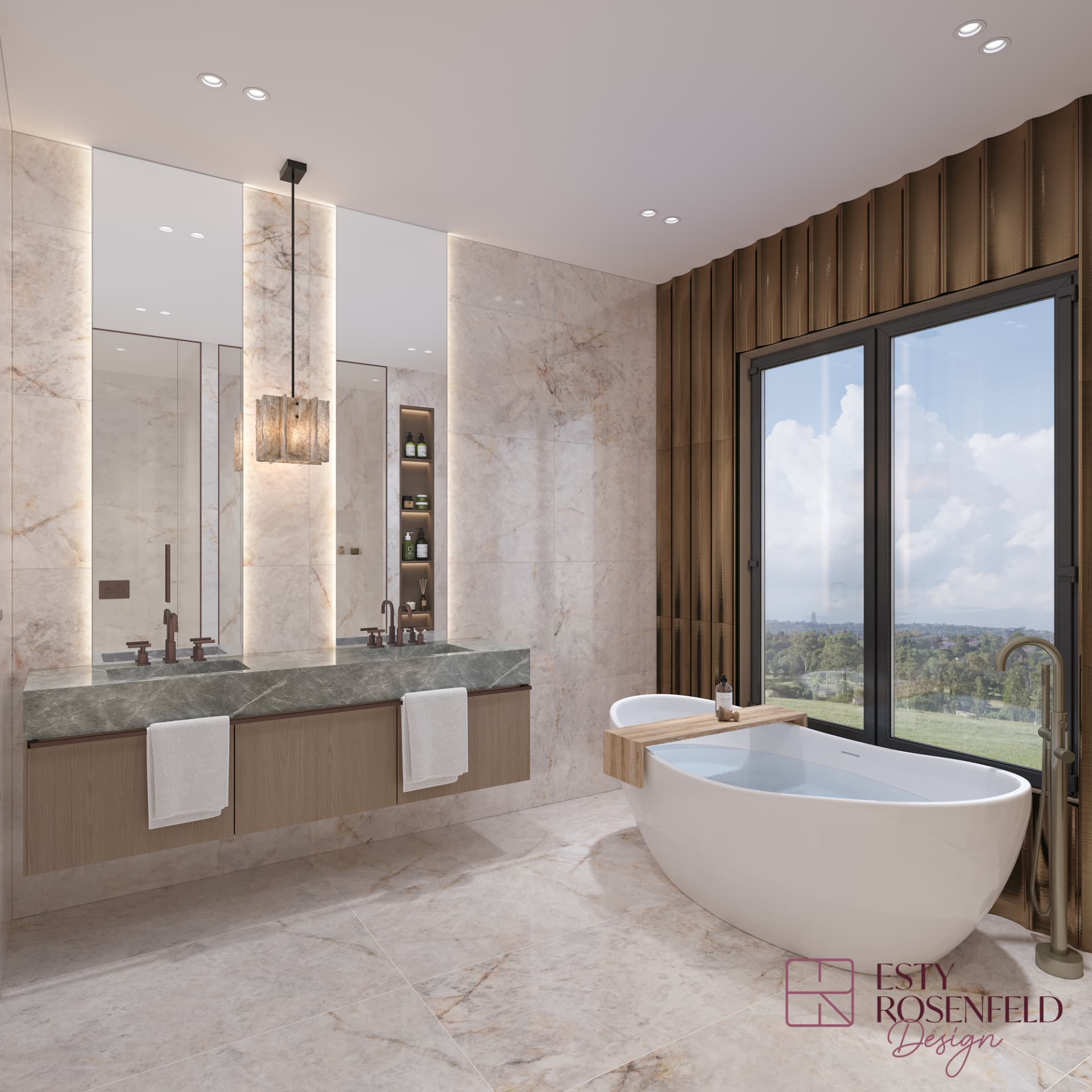 Primary Bathrooms — rendering 5