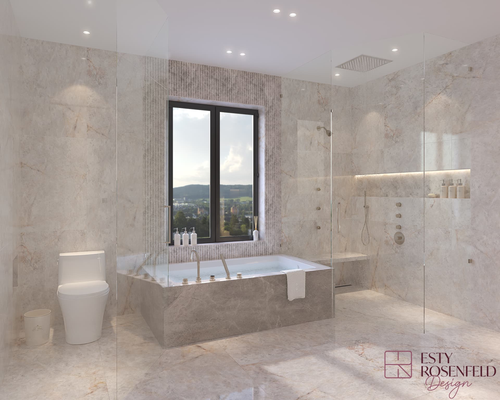 Primary Bathrooms — rendering 8