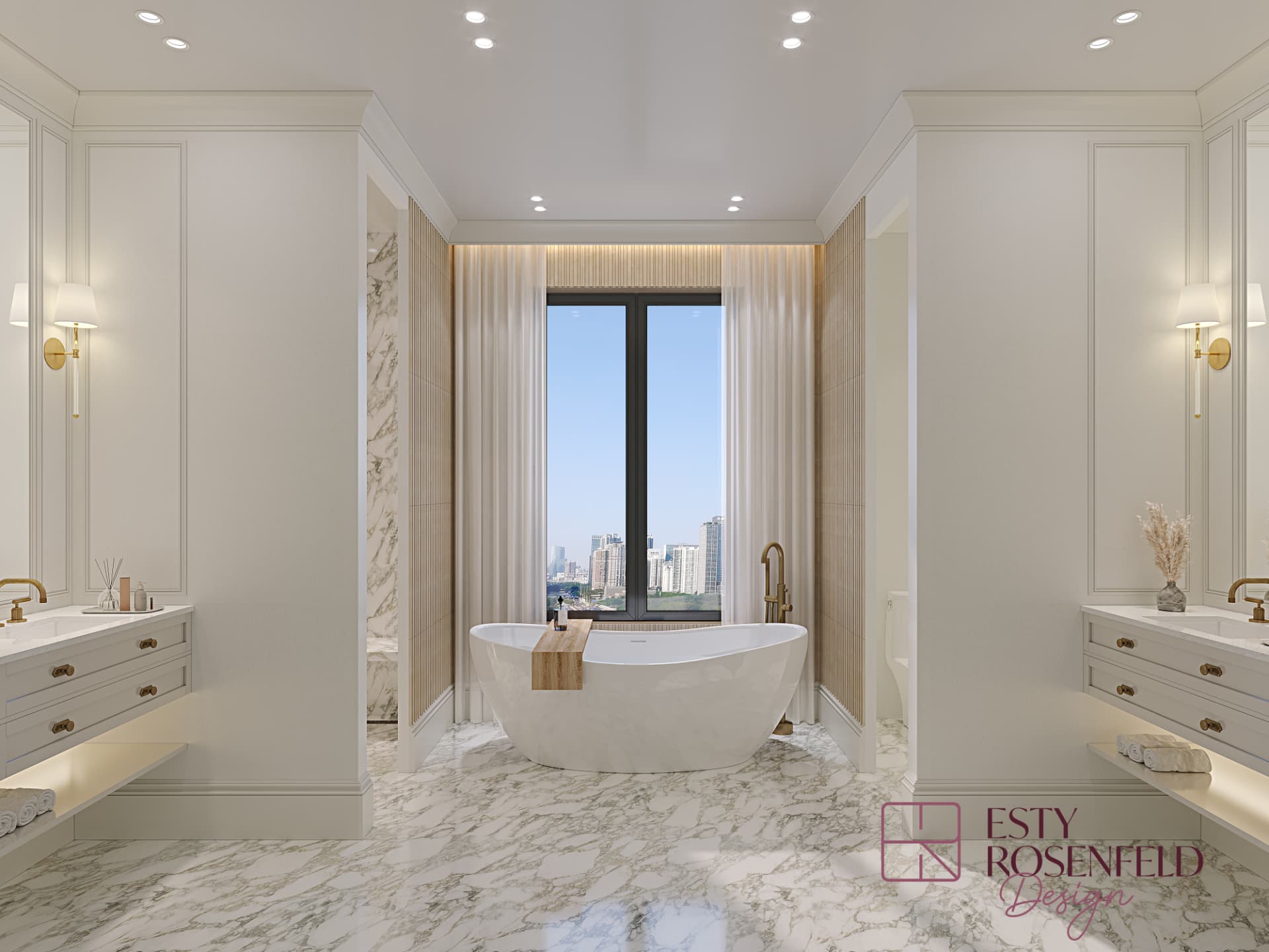 Primary Bathrooms — rendering 6