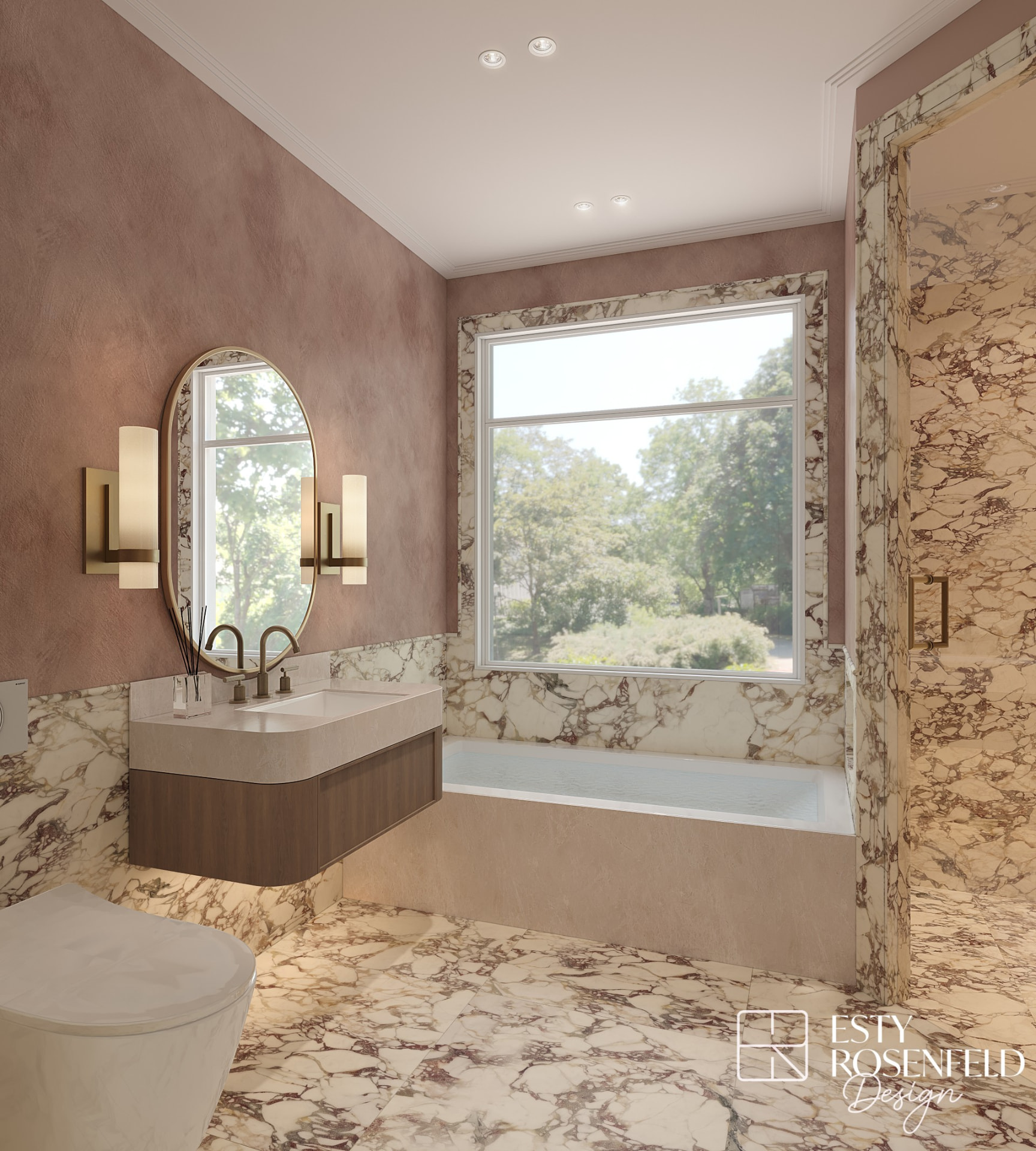 Primary Bathrooms — rendering 4