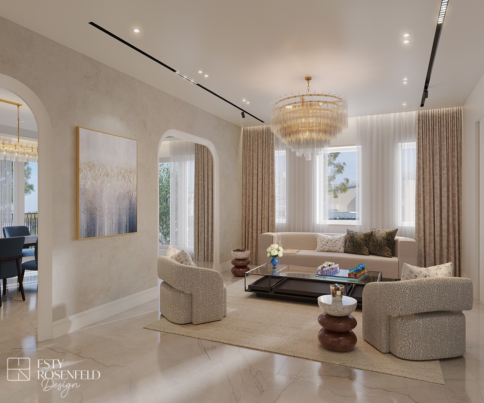 The Arched Living Room